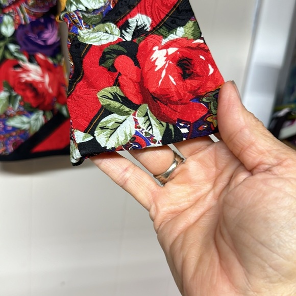 Vintage Richard Warren 100% Silk Floral Jacket - Picture 3 of 11